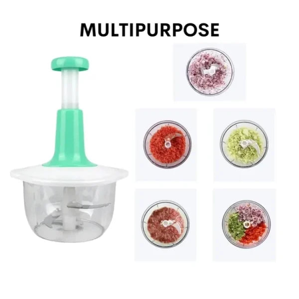 Multi-functional Vegetable Manual Hand Push Chopper